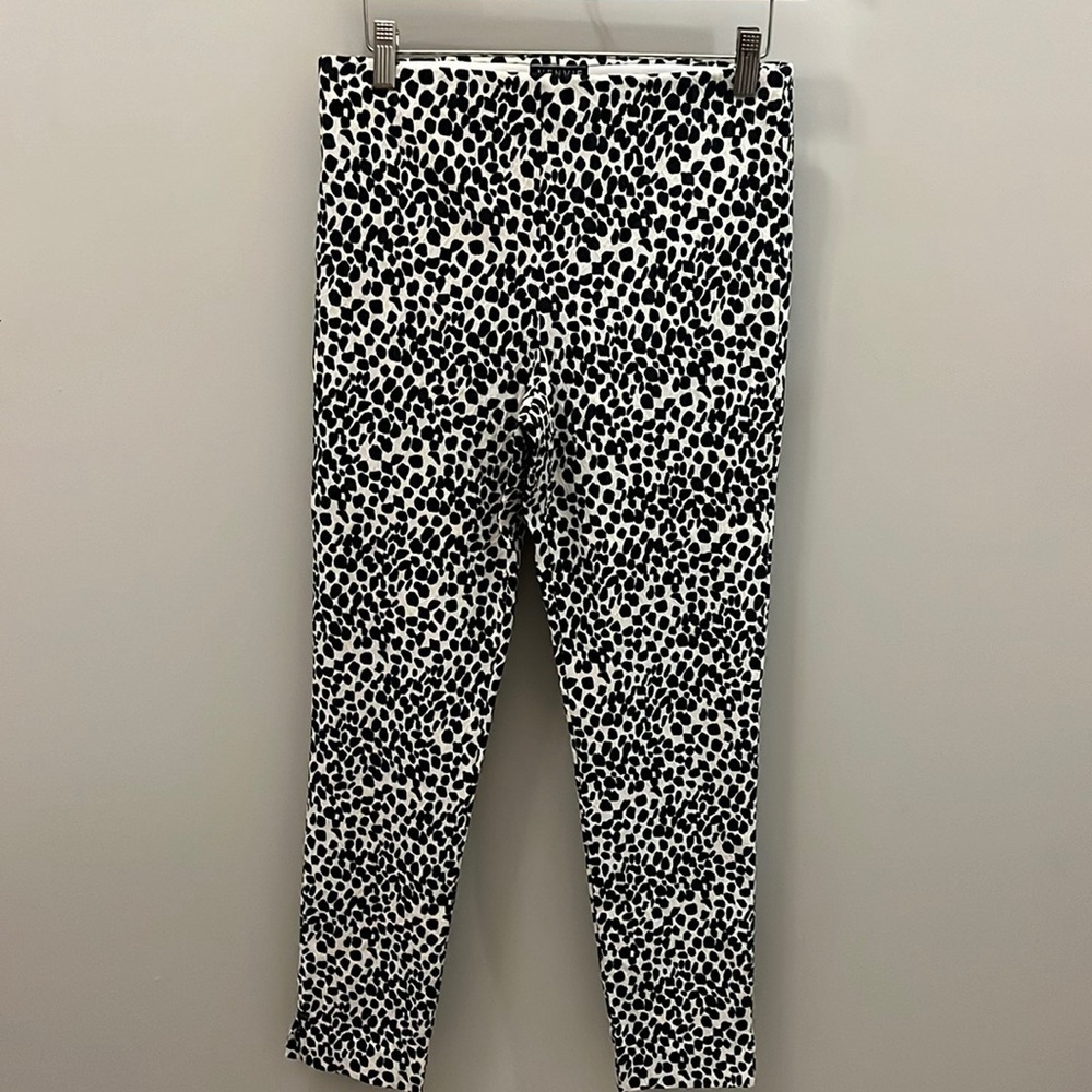 J’envie NY Pants Textured Leggings Leopard Animal Print Size 4